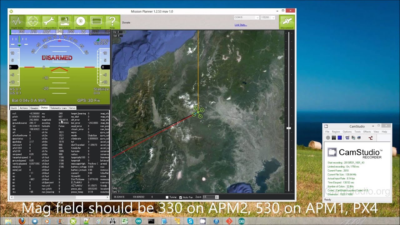ArduCopter 3.0 Pre-Arm Checks
