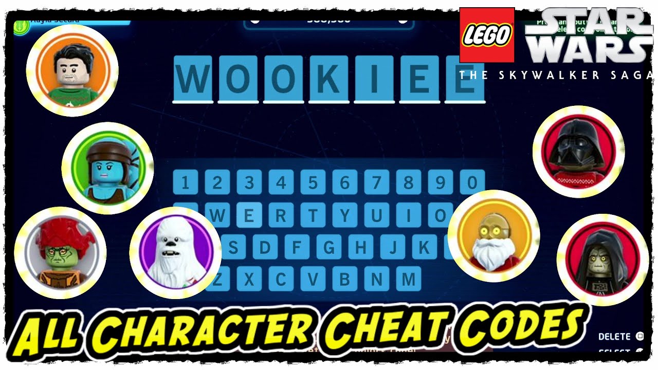 All Character Cheat Codes in Lego Star Wars The Skywalker Saga