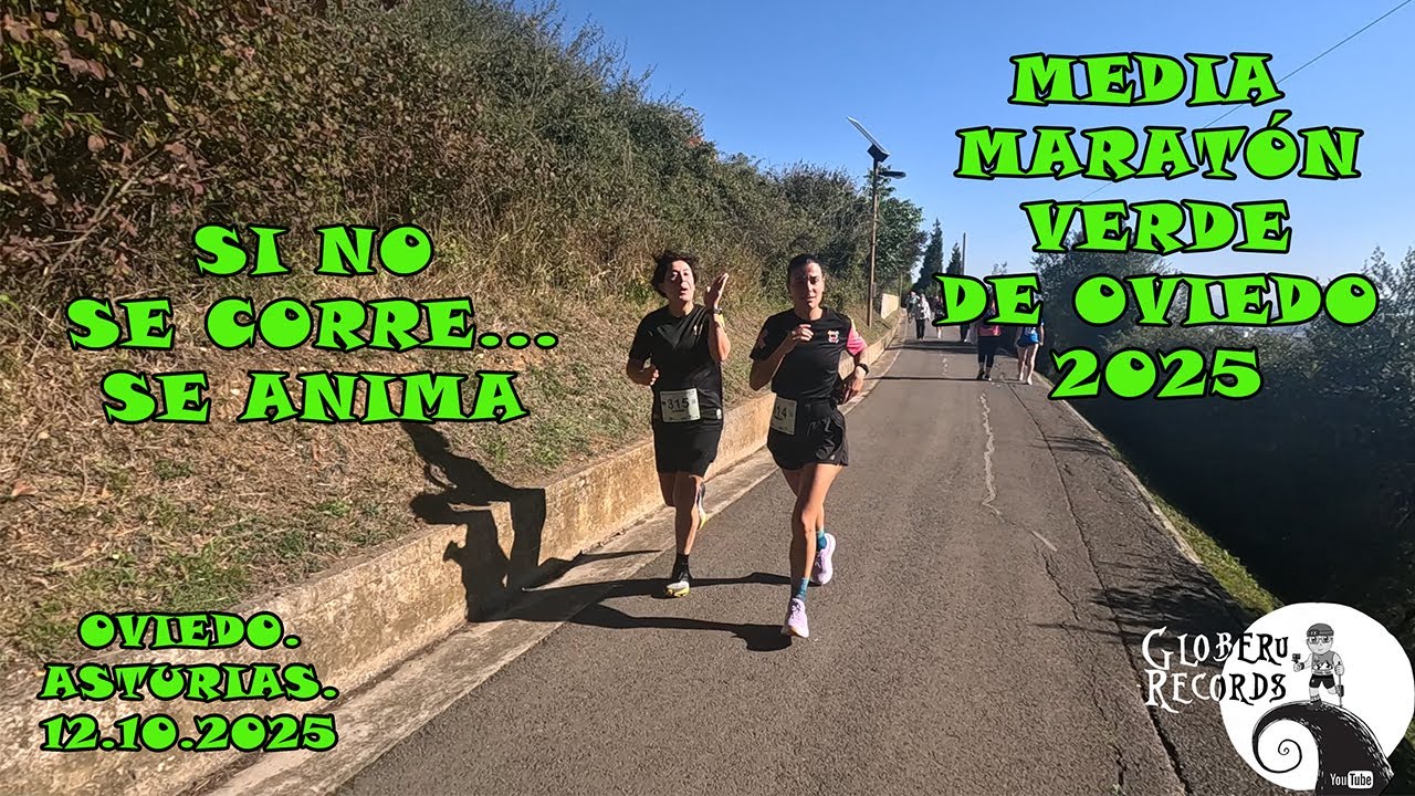 Animando en la Media Maratón Verde de Oviedo 2025. ( Oviedo. Asturias)