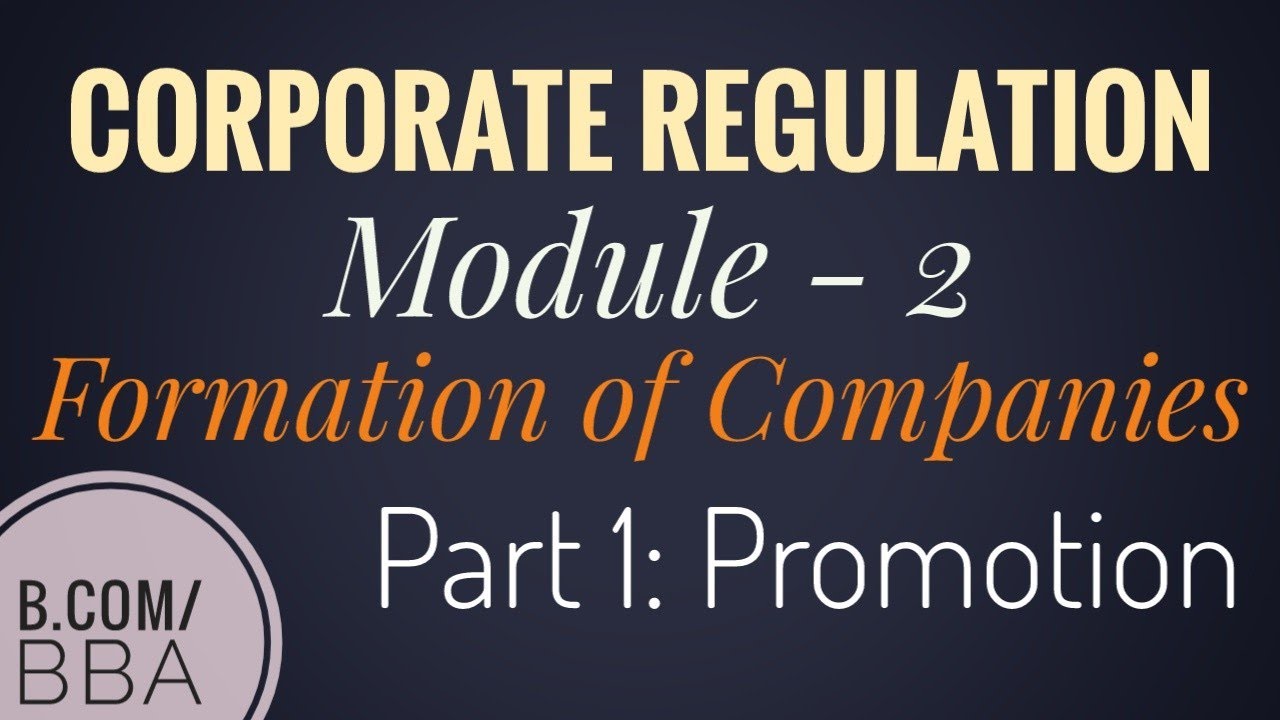 Formation of Companies/ Part 1/Promotion/ Malayalam