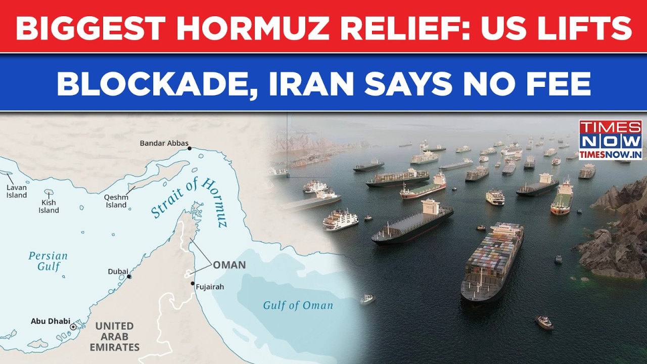 Biggest Hormuz Relief: Iran Waives Off Fees For Commercial Ships' Transit, US Lifts Naval Blockade
