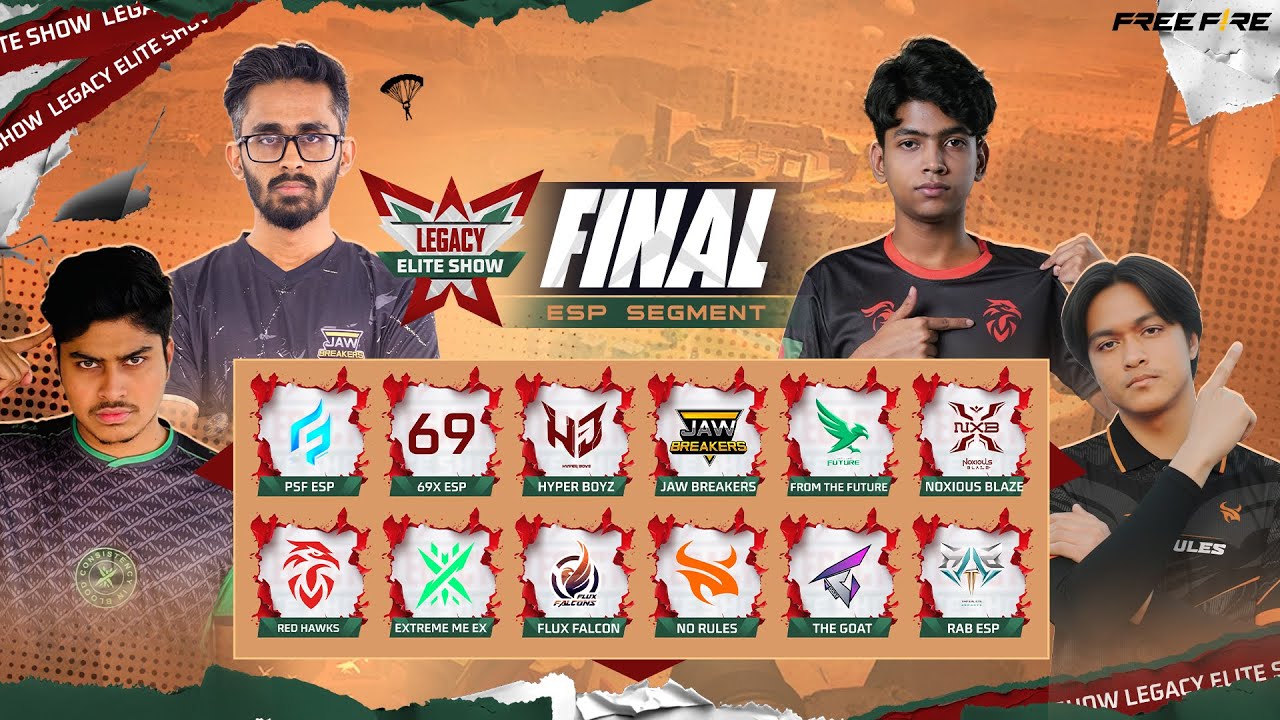 [🔴LIVE]ESPORTS FINAL| LEGACY ELITE SHOW|VERTEX FT@EXE-KaziEX@Blade_On_Top@JB.FREAK22@Flickerz7 ​