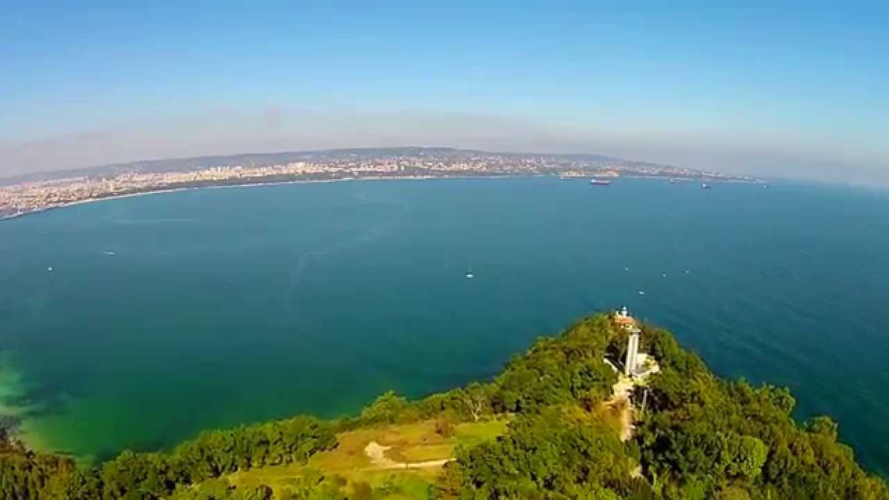 Dji Phantom 2 Vision+ Galata, Lighthouse, Varna, Bulgaria flight on the 10.10.2014