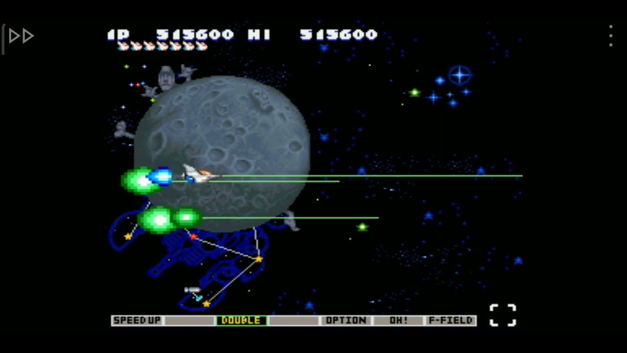 Playing SNES Gokujou Parodius Secret Stage as Vic Viper 👍