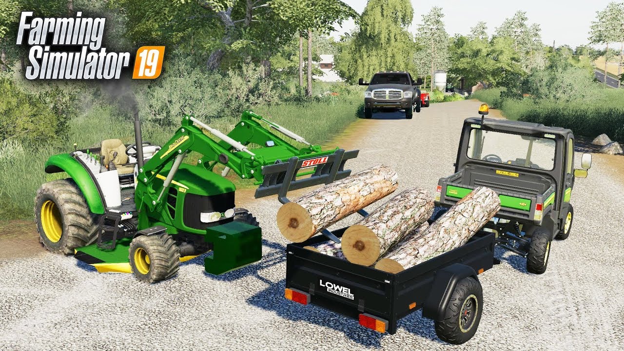 FS19- CLEARING OUR HUNTING PROPERTY TO MAKE FOOD PLOTS FOR DEER!