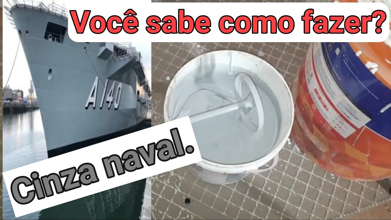 Como fazer a cor cinza naval.
