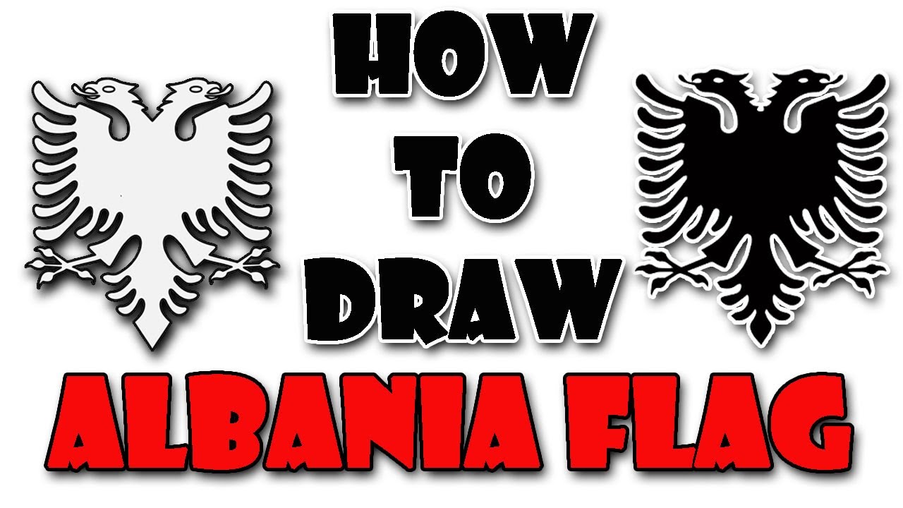 How To Draw NATIONAL FLAG OF ALBANIA  Step By Step Drawing | D4Drawing