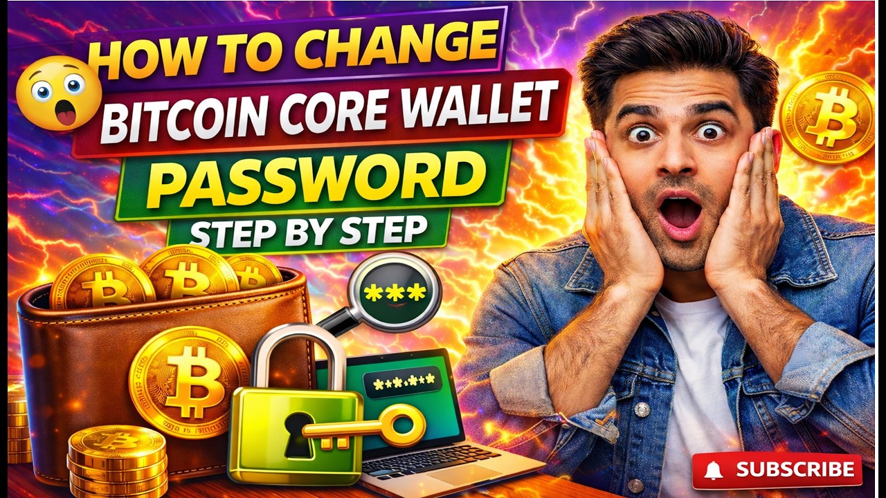 How To Change Bitcoin Core Wallet Password 2026 | Step By Step Full Guide 🔐