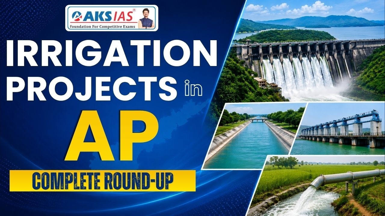 Irrigation Projects in AP Complete Round-Up by Dr.G.Vivekananda #iascoaching #upsc #aksias