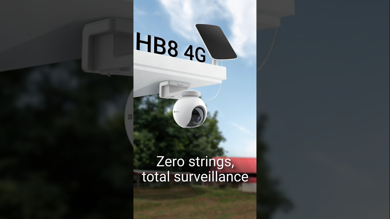 4G Solar Camera HB8 4G | Ultimate, Unplugged Protection with EZVIZ 4G Solar Camera #cctv #ezviz