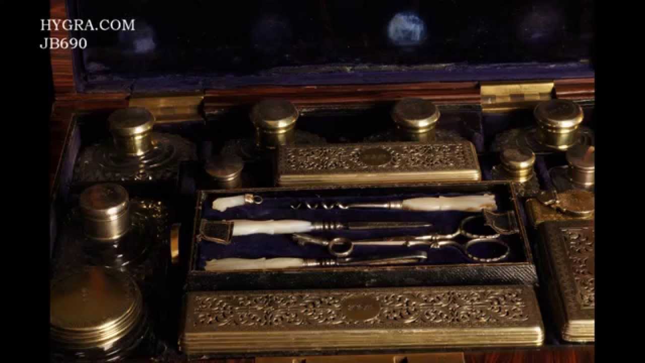 690JB Hygra.com Early Victorian Dressing Box, Daisy, Frances, Countess of Warwick