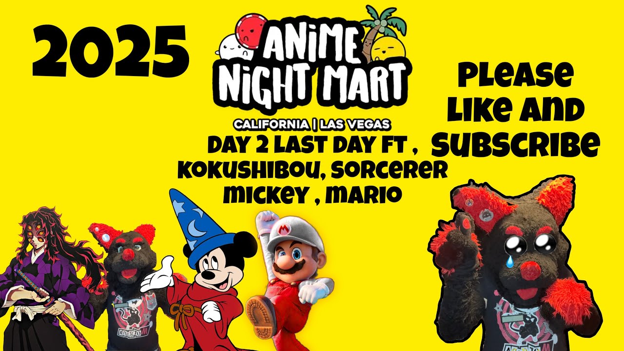 Anime night mart 2025 ( day 2 last day ) ft, kokushibo, sorcerer mickey, mario 