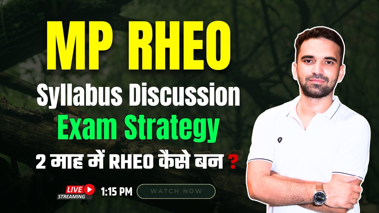 MP RAEO RHEO Syllabus Discussion & Exam Strategy