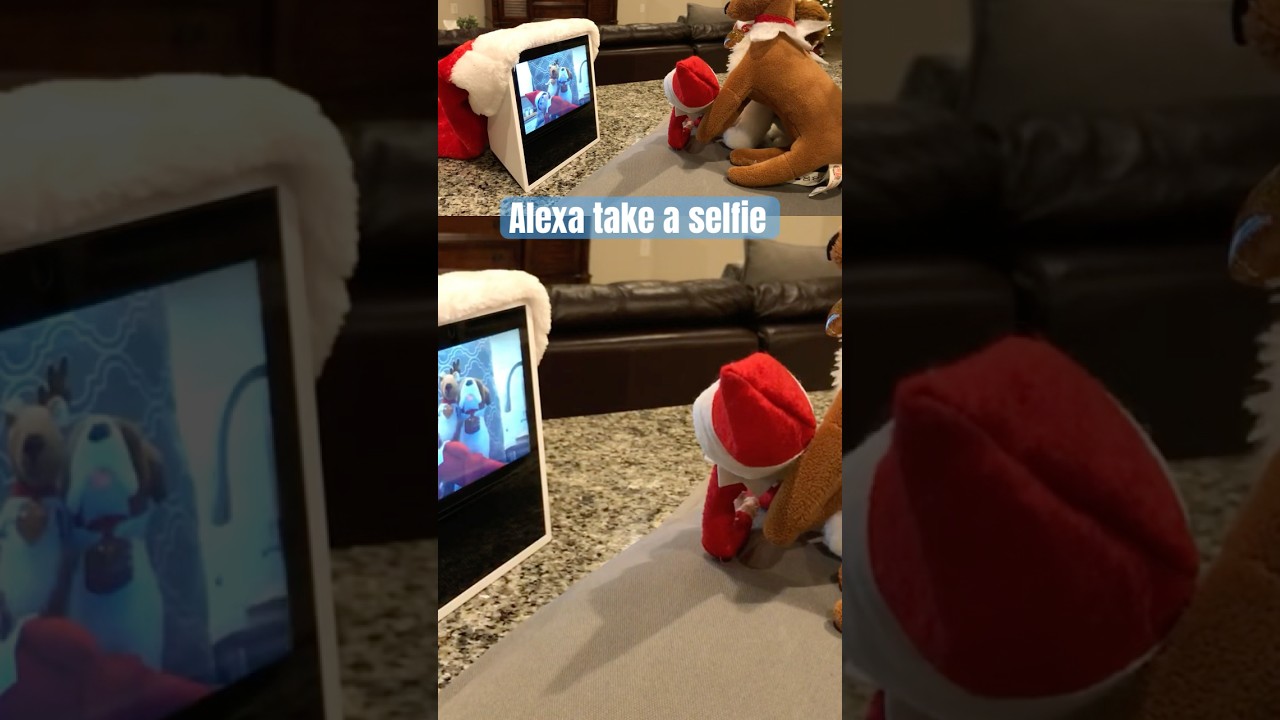 ELF ON THE SHELF caught TAKING SELFIES WITH AMAZON ALEXA! 