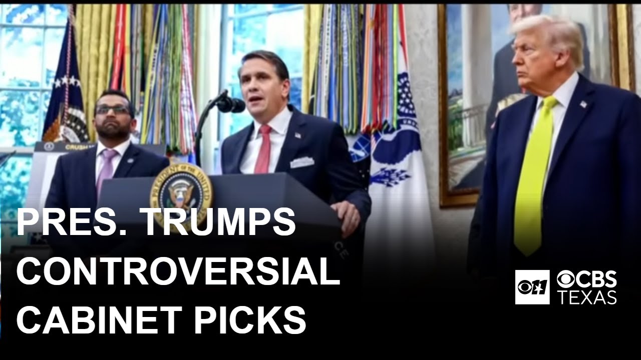 President Trump facing criticism over cabinet picks