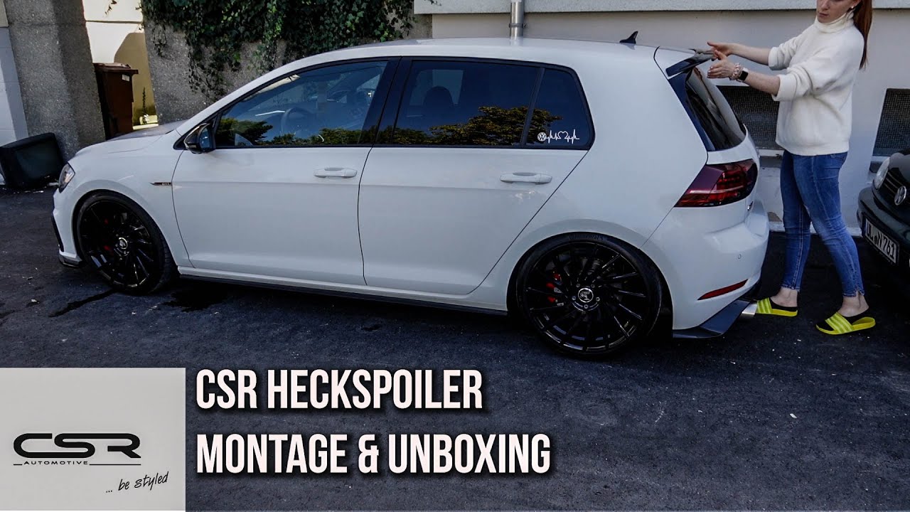 VW GOLF 7 GTI - CSR Heckspoiler Montage