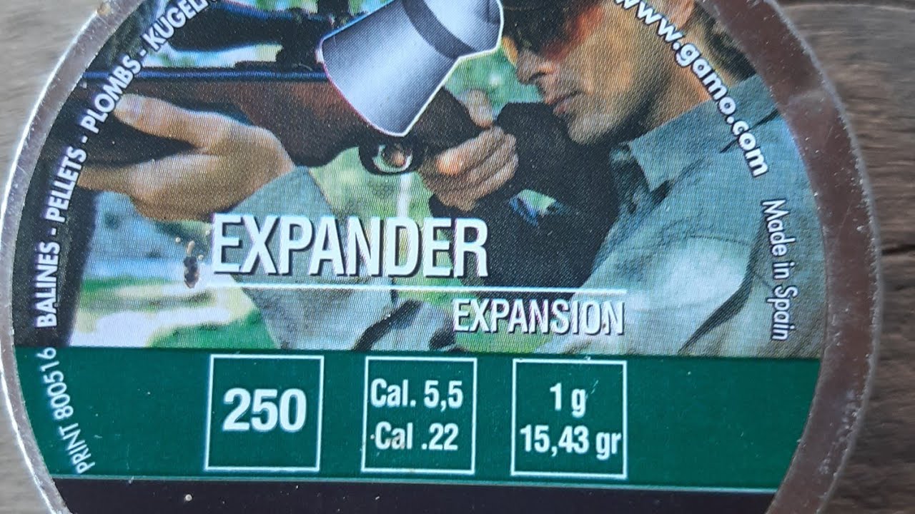 agrupamento com Chumbinho Gamo Expander 5.5
