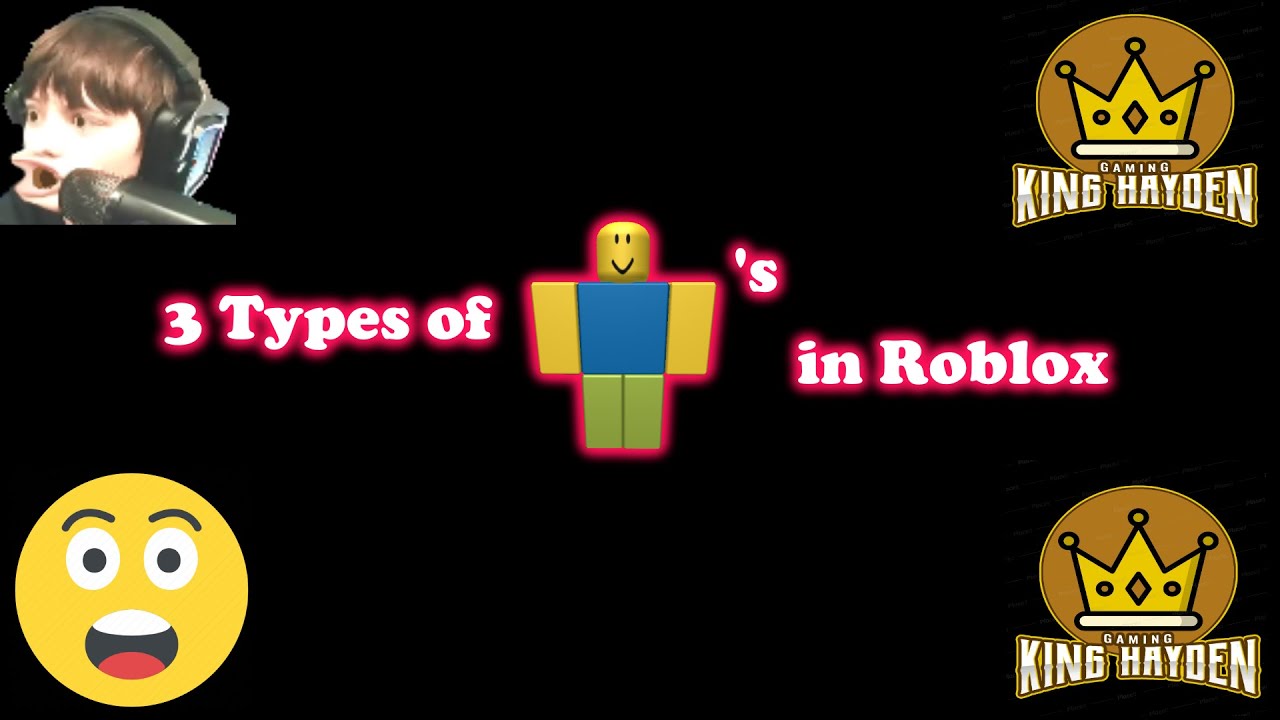 3 Types of ROBLOX Noobs