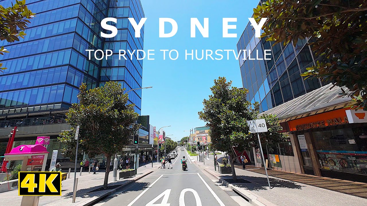 Driving To Sydney's Suburban Chinatown &ndash; Hurstville From Top Ryde NSW | 4K POV ASMR Drive