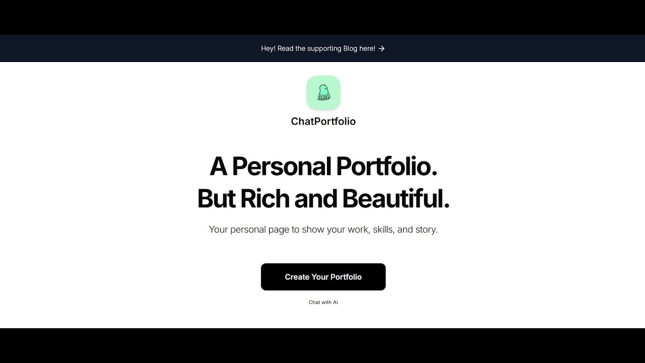 Building a Portfolio while you Chat: My TamboHack Project