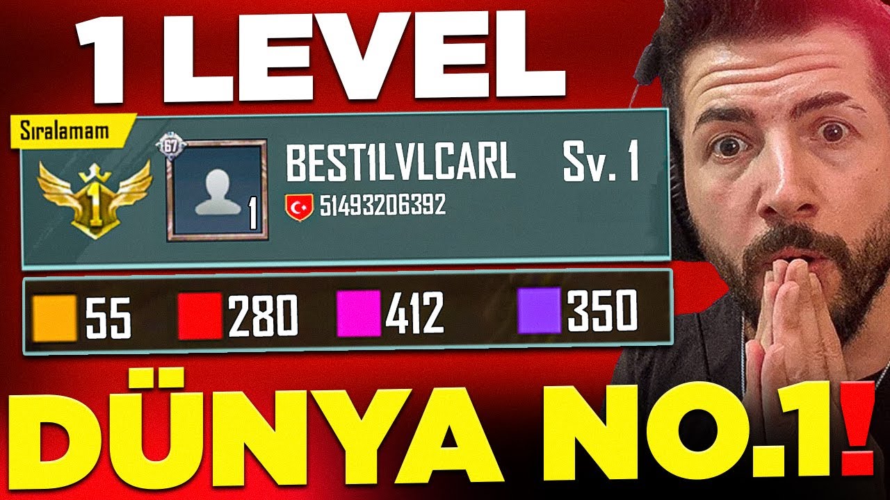 OYUNUN EN İYİ 1 LEVEL HESABINA GİRDİM! Pubg MOBILE