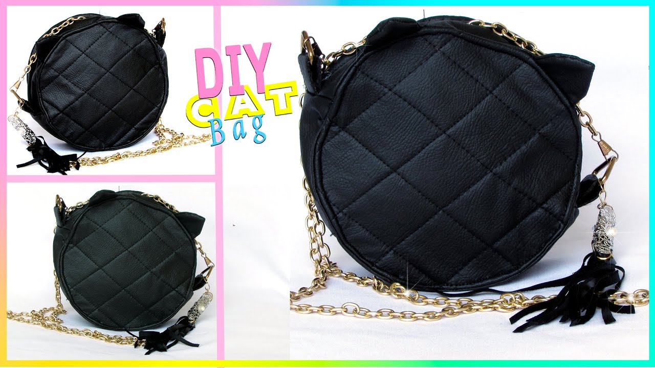 COMO FAZER BOLSA GATINHO GATO CAT BAG DE CD - TUTORIAL FAÇA VOCÊ MESMO  | POLY GONÇALVES