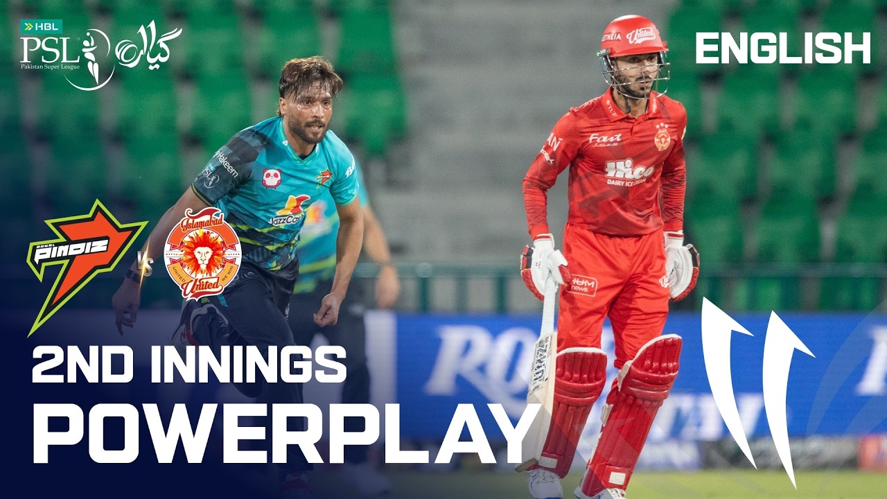 2nd Innings Powerplay | Rawalpindiz vs Islamabad United | English | Match 12 | HBL PSL 11 | MZB1K