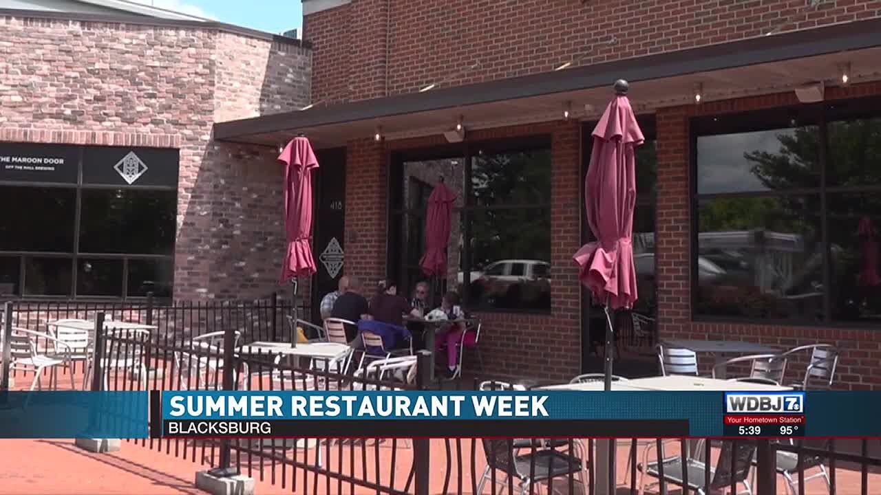 Summer Restaurant Week in Blacksburg