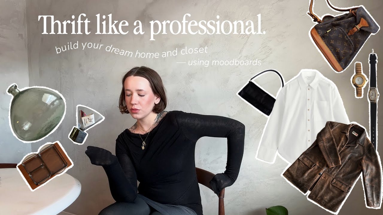 thrift like a professional — using moodboards