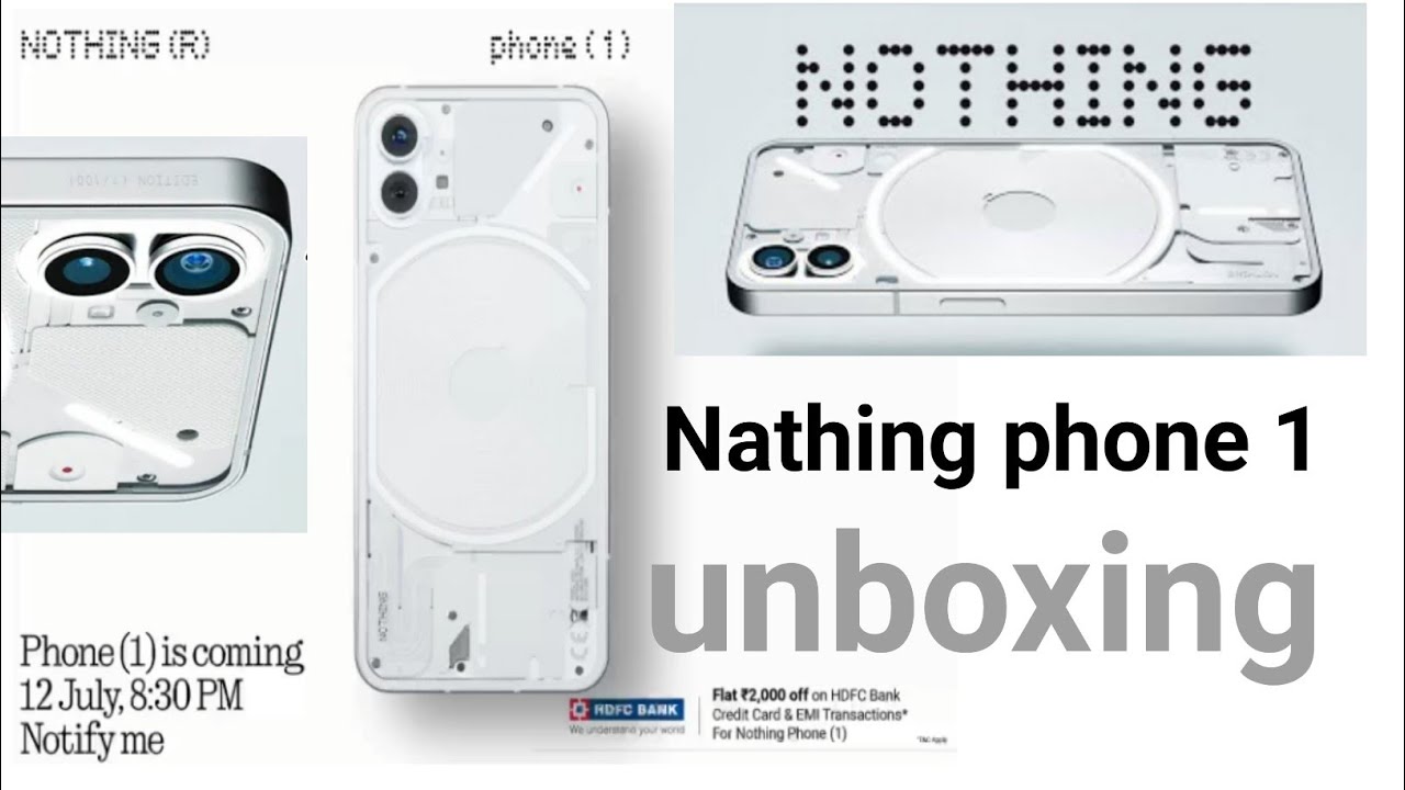 Nothing phone 1 unboxing | nothing phone 1 | nothing phone 1 price in india |nothing phone 1 launch