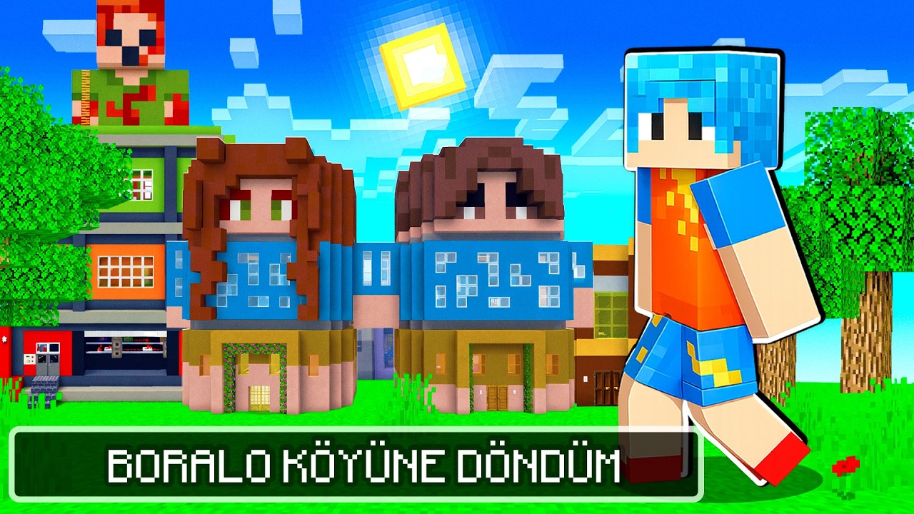 BORALO KÖYÜNE YENİ EV YAPTIM😊 - Minecraft