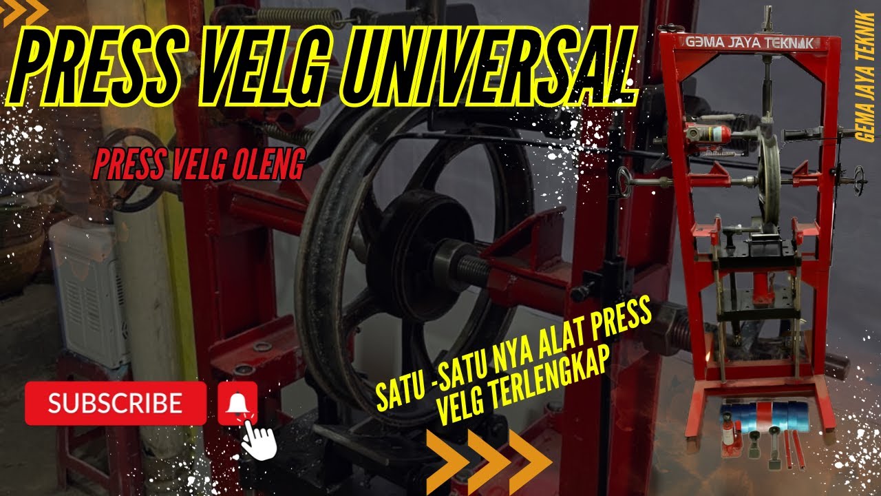 Press Velg Universal | Press Velg Penyok | Press Velg Oleng | Press Pelek Motor | Gema Jaya Teknik