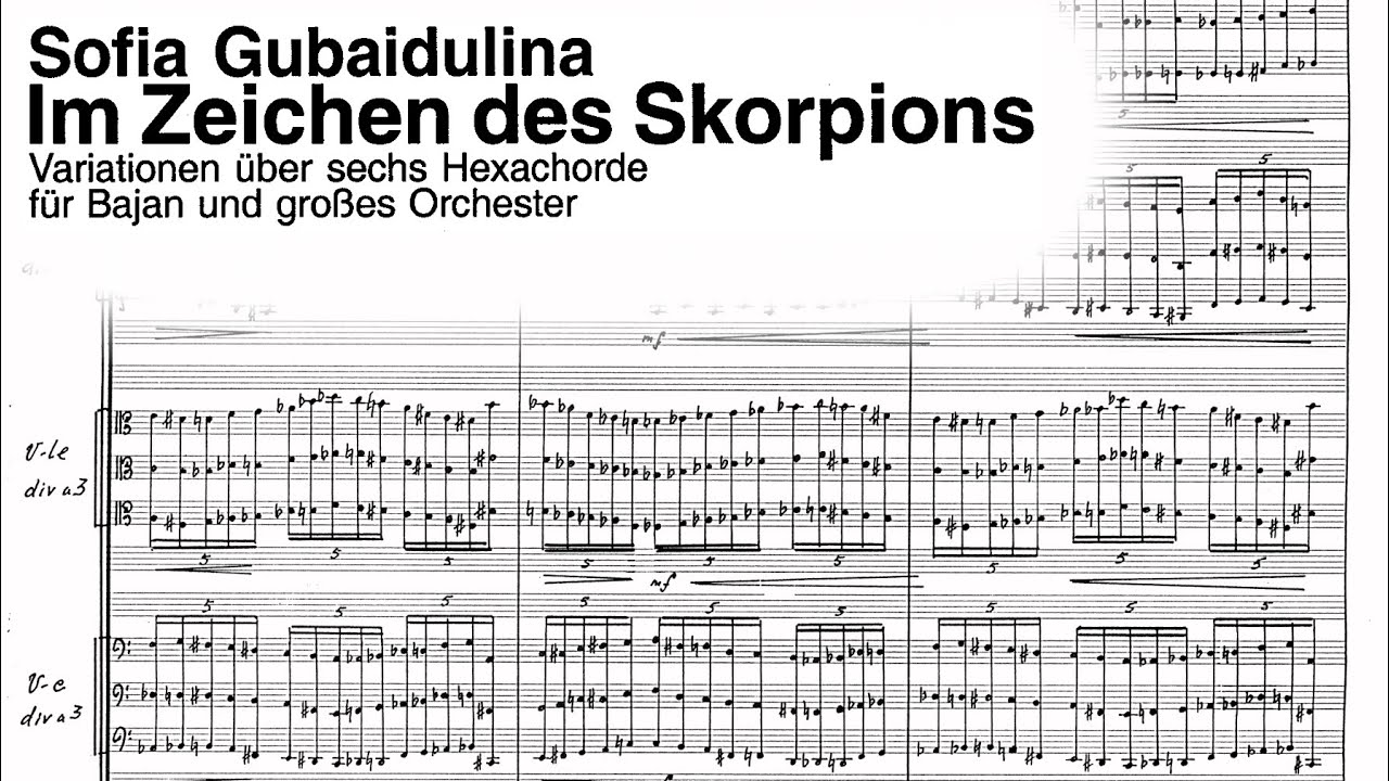 Sofia Gubaidulina - Im Zeichen des Skorpions [w/score]