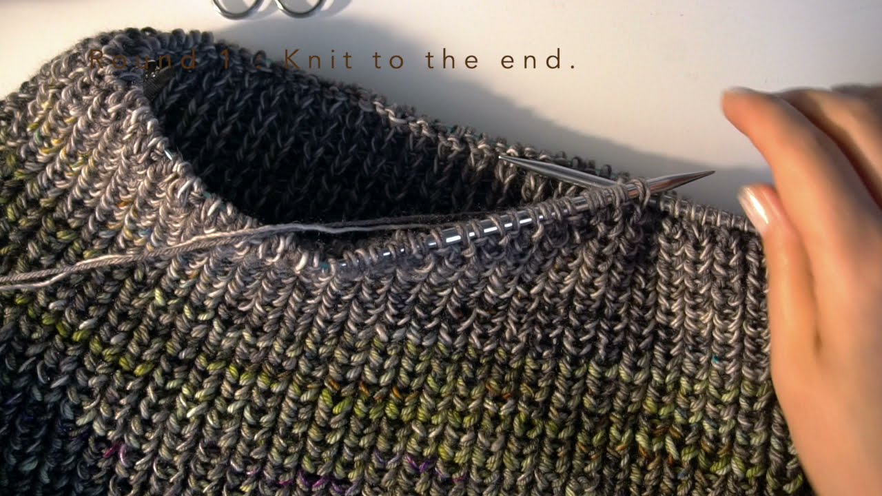 🧶Half fisherman's Rib Pattern knitting in round | Knitting Rib Pattern | 羅紋編織｜