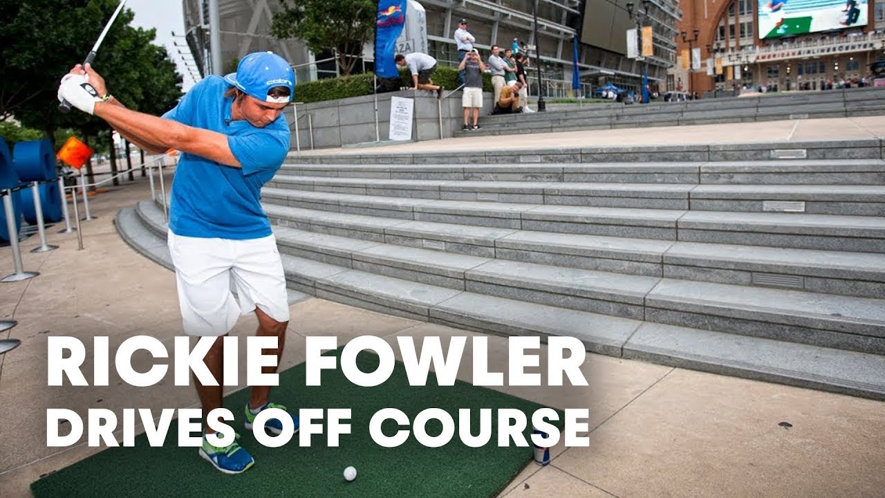 PGA TOUR Star Rickie Fowler Drives Off Course In Dallas