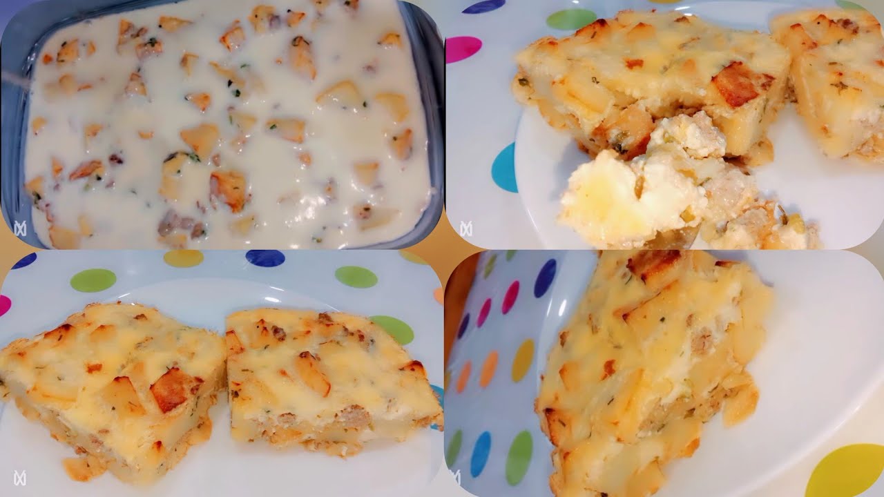 #غراتان بطاطا 🍟 المقلية واللحم المرحي 🍛بنتو لا تقاوم 😋 للغذاء والعشاء 🍛 نانو لفحلا @الجميع 