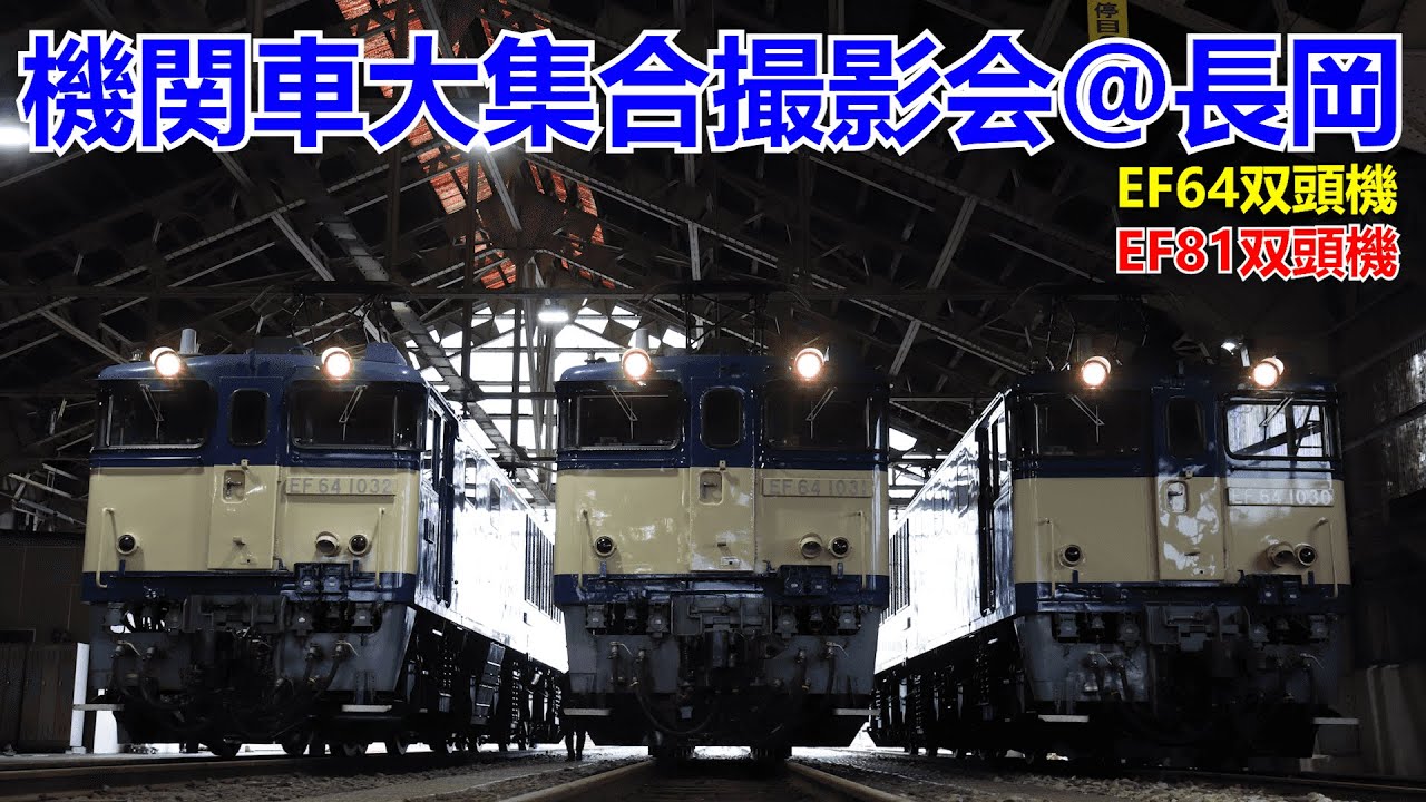 【機関車大集合撮影会@長岡】EF64 1030.1031.1032 EF81 140