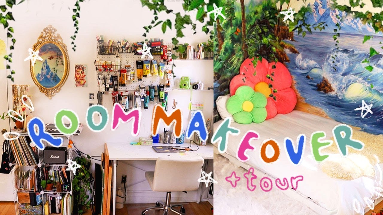 extreme artsy/cottage-core aesthetic room transformation 🌿