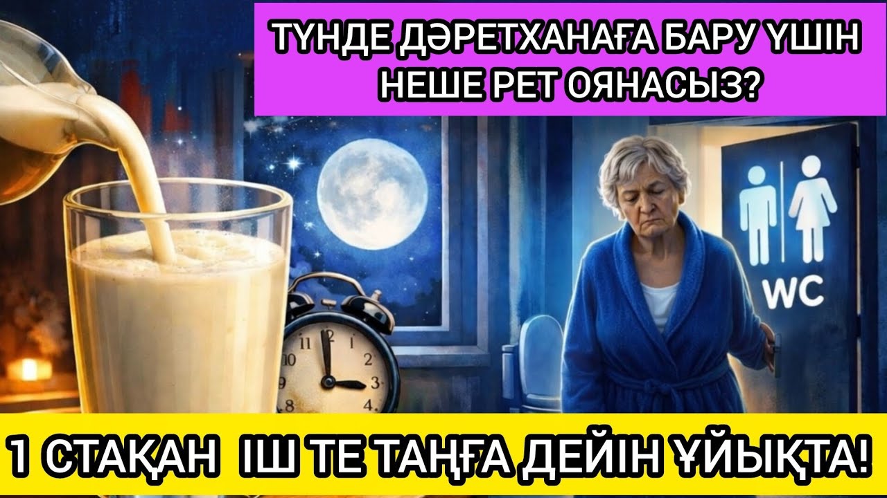 Түнде дәретханаға жиі тұрасыз ба? Ұйқыны тыныштандыратын бір стақан сусын