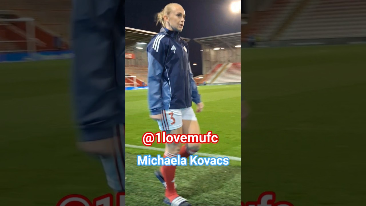 Michaela Kovacs at Leigh Sports Village - Man United Women v Valerenga Fotball Damer 8Oct2025