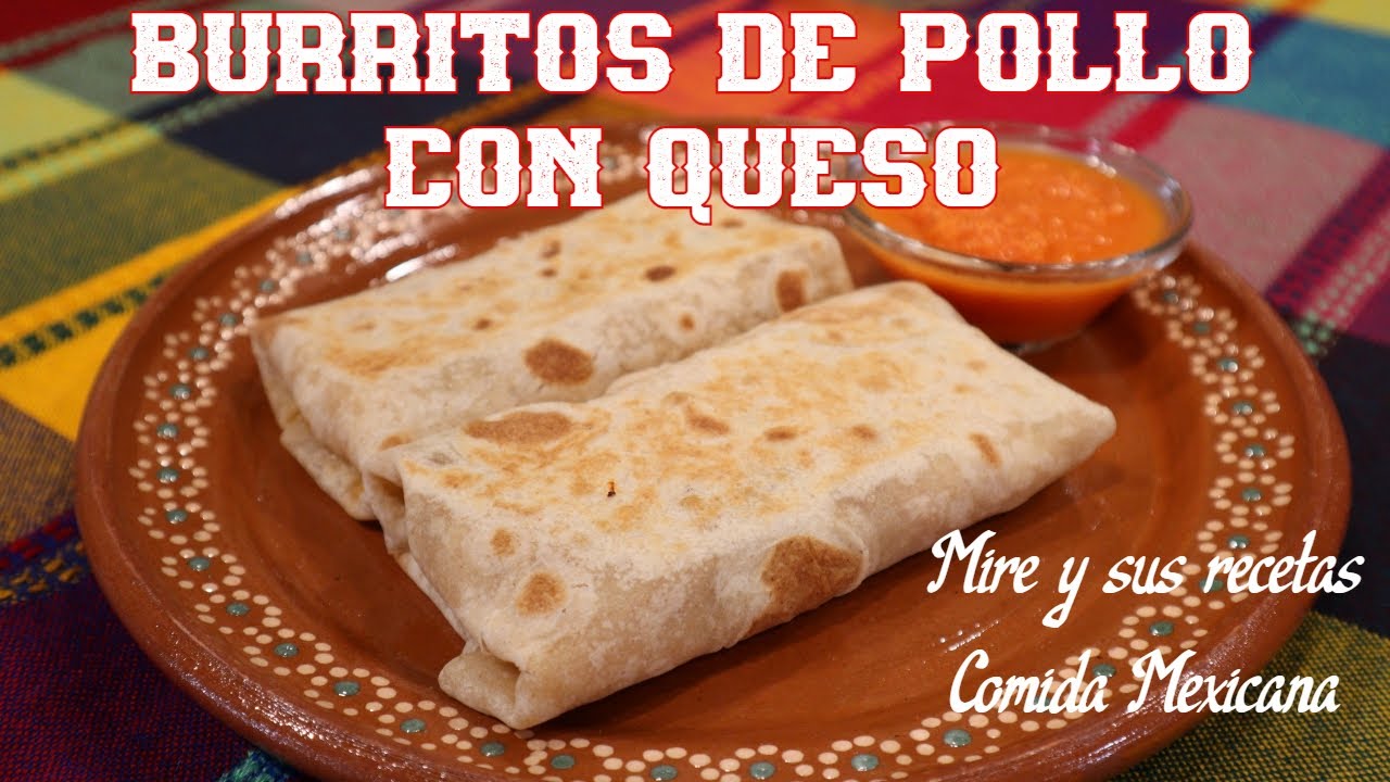 Riquísimos Burritos de Pollo con Queso!