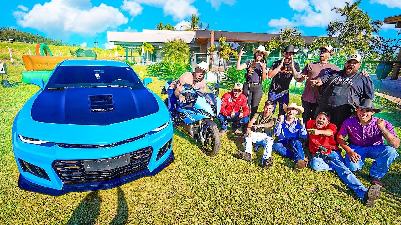 REAÇÃO DOS MEUS AMIGOS AO VER A NOVA COR DO MEU CAMARO !! 😍 * eles chocaram *