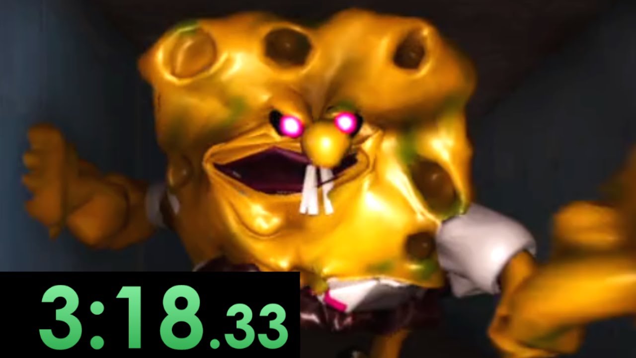 I tried speedrunning SPONGEBOB.EXE