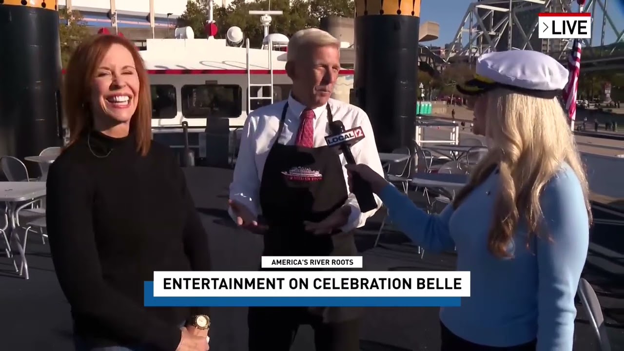 Live on the Celebration Belle riverboat with Travis the skating waiter! 
