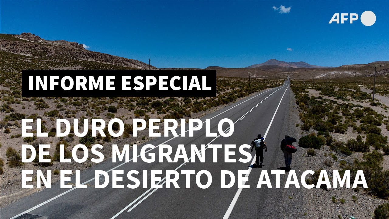 La dura travesía de los migrantes venezolanos en el desierto de Atacama | AFP