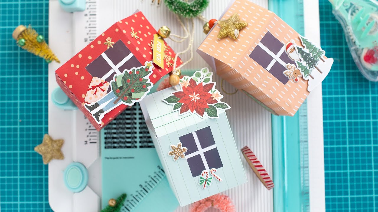 DIY Christmas Village Gift Boxes