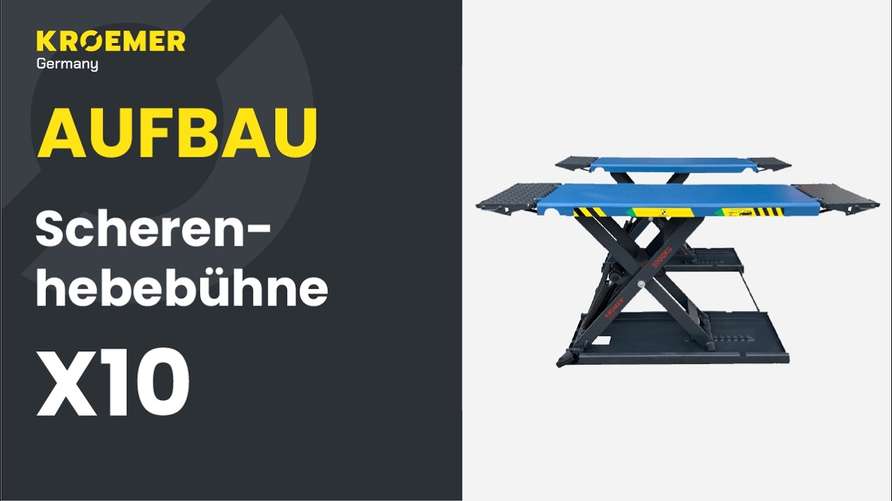Aufbau der Scherenhebebühne X10 