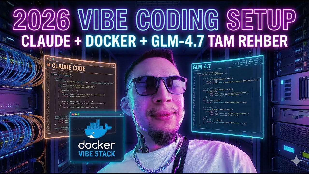 2026 En İyi Vibe Coding Setup: Claude Code + GLM-4.7 ile Vibe Stack Docker (Tam Rehber)