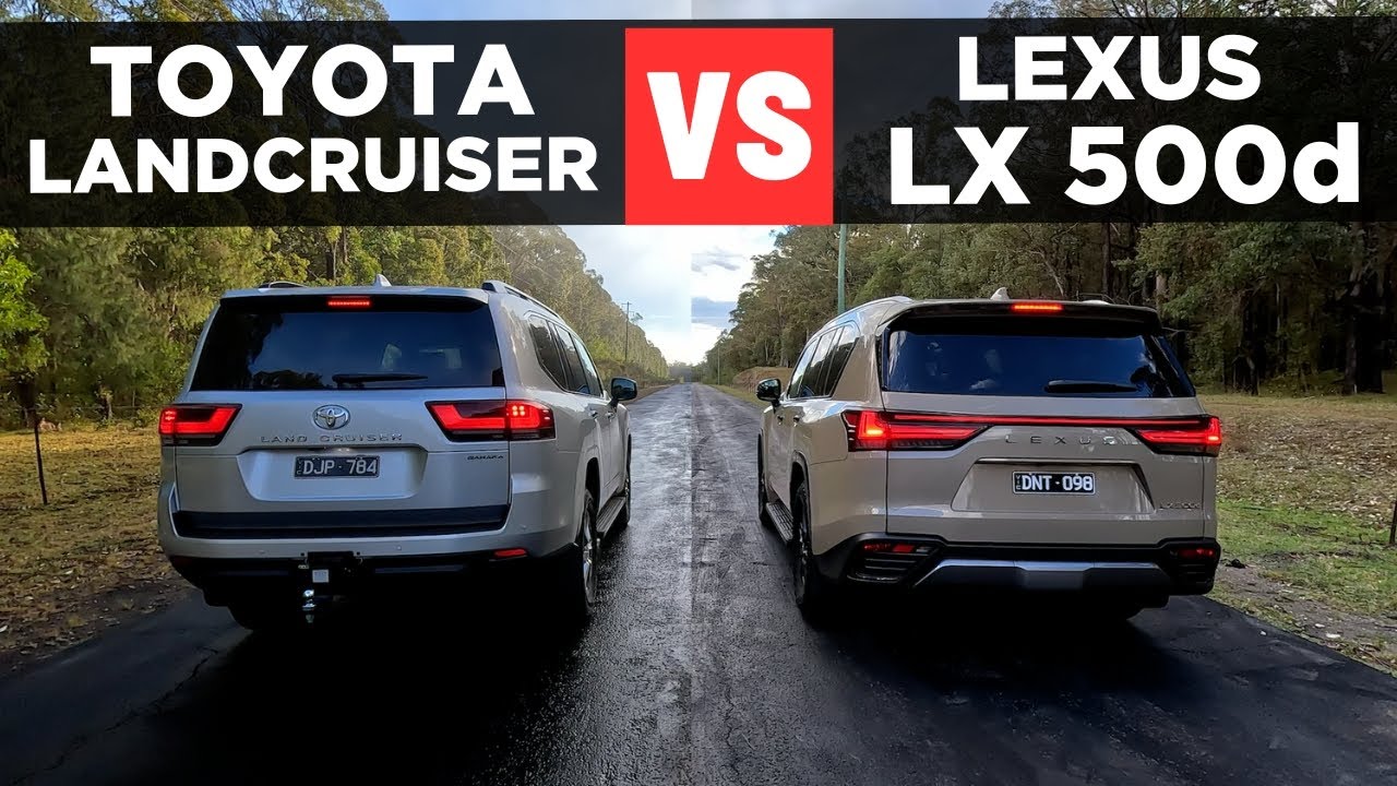 Drag Race: Lexus LX 500d 2025 против Toyota Land Cruiser – разгон от 0 до 100 миль в час и сравнение