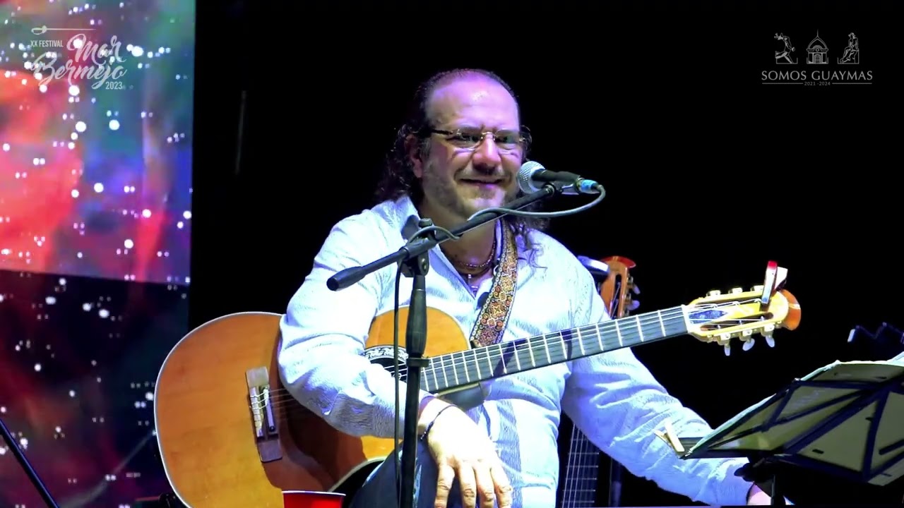 FERNANDO DELGADILLO   durante el FESTIVAL MAR BERMEJO 2023,  en Guaymas, Sonora,  Malecón Turístico.